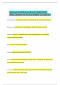 Georgia Real Estate Exam 2025&sol;2026 With Questions and Answers Graded A&plus;