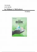 Test Bank for ECON MICRO &lpar;7th Edition&comma;  by William A&period; McEachern&rpar;&comma; Chapter 1 to 21
