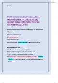 NUR2063 FINAL EXAM NEWEST  ACTUAL   EXAM COMPLETE 100 QUESTIONS AND   CORRECT DETAILED ANSWERS &lpar;VERIFIED  ANSWERS&rpar;