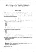 HESI A2 Mathematics Comprehensive Review Bundle &ndash; Real Test Questions&comma; Verified Solutions & High-Scoring Strategies