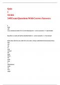 Quiz 1 NURS 549 Exam Questions With Correct Answers&period;