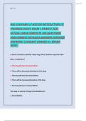 NSG 318 EXAM 1&sol; NSG318 INTODUCTION TO    PHARMACOLOGY EXAM 1 NEWEST 2025    ACTUAL EXAM COMPLETE 100 QUESTIONS    AND CORRECT DETAILED ANSWERS &lpar;VERIFIED   ANSWERS&rpar; &vert;ALREADY GRADED A&plus; BRAND  NEW&excl;&excl;   