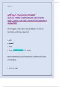 NCTI A& P FINAL EXAM NEWEST    ACTUAL EXAM COMPLETE 200 QUESTIONS   AND CORRECT DETAILED ANSWERS &lpar;VERIFIED  ANSWERS&rpar; 