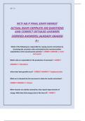 NCTI A& P FINAL EXAM NEWEST     ACTUAL EXAM COMPLETE 200 QUESTIONS  AND CORRECT DETAILED ANSWERS    &lpar;VERIFIED ANSWERS&rpar; &vert;ALREADY GRADED   A&plus; 