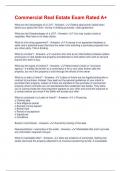 Commercial Real Estate Exam Rated A&plus;