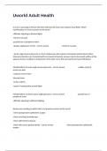 Uworld Adult Health Assignment 1 Semester 1 2025 Questions And Correct Detailed Answers With Rationales&vert; Already Graded A&plus;&period;