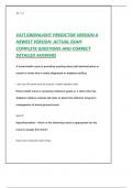 VATI GREENLIGHT PREDICTOR VERSION A   NEWEST VERSION  ACTUAL EXAM   COMPLETE QUESTIONS AND CORRECT   DETAILED ANSWERS  