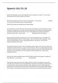 Speech 101 Ch 10 Certification Review Exam Questions And Answers Verified Solutions&vert; Course Download To Score A&plus;&period;