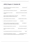 APES Chapter 17&comma; Module 58 Possible Questions And Answers 100&percnt; Accurately Solved&period;