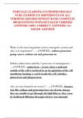 PORTAGE LEARNING PATHOPHYSIOLOGY  NURS 231&sol;BIOD 331 MIDTERM EXAM ALL  VERSIONS 2025&sol;2026 NEWEST BANK COMPLETE  400 QUESTIONS WITH DETAILED VERIFIED  ANSWERS &lpar;100&percnt; CORRECT ANSWERS&rpar; &sol;A&plus;  GRADE ASSURED