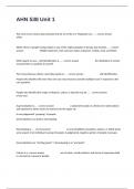 AHN 538 Unit 1Proctored Exam Complete Questions With 100&percnt; Correct Answers&period;