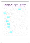 AADC Exam SG &lpar;Domains 1 - 4&rpar; Questions  and Verified Answers&comma; Exams of Nursing