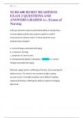 NURS 600 HURST READINESS  EXAM 2 QUESTIONS AND  ANSWERS GRADED A&plus;&comma; Exams of  Nursing