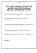 BACE EXAM STUDY GUIDE COMPLETE 280 QUESTIONS AND CORRECT DETAILED SOLUTIONS JUST RELEASED THIS YEAR