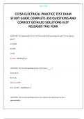 CFESA ELECTRICAL PRACTICE TEST EXAM STUDY GUIDE COMPLETE 350 QUESTIONS AND CORRECT DETAILED SOLUTIONS JUST RELEASED THIS YEAR