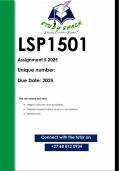 LSP1501 Assignment 5 (QUALITY ANSWERS) 2025