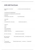 AHN 448 Final Exam Questions With 100&percnt; Correct Detailed Answers&vert; Guaranteed Pass&period;