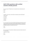 NAFI CFEI questions with verified answers already passed