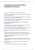 FLAGGER EXAM QUESTIONS & ANSWERS &lpar;RATED A&plus;&rpar;