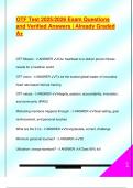 OTF Test 2025&sol;2026 Exam Questions  and Verified Answers &vert; Already Graded  A&plus;