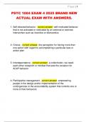 PSYC 1004 EXAM 4 2025 BRAND NEW  ACTUAL EXAM WITH ANSWERS&period;