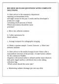 BSN HESI 266 Nightingale College -BSN HESI 266 EXAM QUESTIONS WITH COMPLETE SOLUTIONS
