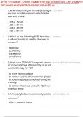 RCIS CCI EXAM LATEST COMPLETE 200 QUESTIONS AND CORRECT DETAILED ANSWERS ALREADY GRADED A&plus;