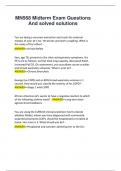 MN568 Midterm Exam Questions  And solved solutions