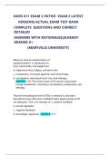 NURS 611 EXAM 3 PATHO  EXAM 2 LATEST   VERSIONS ACTUAL EXAM TEST BANK  COMPLETE  QUESTIONS AND CORRECT  DETAILED   ANSWERS WITH RATIONALES&vert;ALREADY  GRADED A&plus;   &lpar;MARYVILLE UNIVERSITY&rpar; 