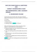 NUR 2502 EXAM EXAM ALL QUESTIONS  AND   CORRECT ANSWERS&sol;MDC3 EXAM   MULTIDIMENSIONAL CARE 3 &vert;ALREADY  GRADED   A&plus;&vert;RASMUSSEN COLLEGE  
