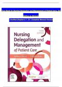 Test Bank For Nursing Delegation and Management of Patient Care&comma;