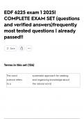EDF 6225 exam 1 2025&vert; COMPLETE EXAM SET &lpar;questions and verified answers&rpar;frequently most tested questions &vert; already passed&excl;&excl;