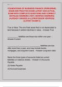 FOUNDATIONS OF BUSINESS FINANCE &lpar;PEREGRINE&rpar;  EXAM AND PRACTICE EXAM LATEST 2025 ACTUAL  EXAM WITH COMPLETE QUESTIONS AND CORRECT  DETAILED ANSWERS &lpar;100&percnt; VERIFIED ANSWERS&rpar;  &vert;ALREADY GRADED A&plus;&vert; &vert;&vert;PROFESSOR VERIFIED&vert;&vert;  &vert;&vert;LATEST EXAM&excl;&excl;&excl;&vert;&vert;