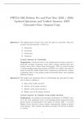 PHTLS 10th Edition Pre and Post-Test &lpar;2025 &sol; 2026&rpar; Updated Questions and Verified Answers&comma; 100&percnt; Guarantee Pass Original Copy