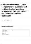 Canfitpro Exam Prep - &lpar;2025&rpar; comprehensive questions and verified detailed solutions ALREADY A&plus; GRADED HIGHLY RECOMMENDED &vert;100&percnt; CORRECT&excl;&excl;