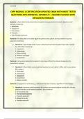 CHFP MODULE 1 CERTIFICATION UPDATED EXAM WITH MOST TESTED QUESTIONS AND ANSWERS &vert; GRADED A&plus; &vert; ASSURED SUCCESS WITH DETAILED RATIONALES