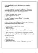 N321 Final Exam Practice Questions With Complete Solutions