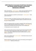 LEED Objective Assessment Guide Exam Questions and Already graded Solutions and Assured Satisfactions 2024&sol;2025