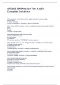 ARDMS SPI Practice Test A with Complete Solutions