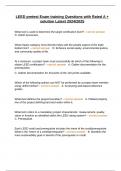 LEED pretest Exam training Questions with Rated A &plus; solution Latest 2024&sol;2025
