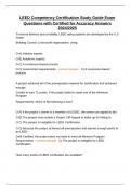 LEED Competency Certification Study Guide Exam Questions with Certified for Accuracy Answers 2024&sol;2025