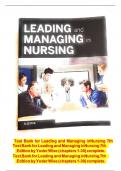 LEADING AND MANAGING IN NURSING 7TH EDITION YODER WISE TEST BANK