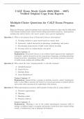 CALT Exam 2023&sol;2024 Complete Package &ndash; 100&percnt; Verified Questions&comma; Original Expert Copy & Proven Study Guide for Guaranteed Success