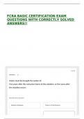 FCRA BASIC CERTIFICATION EXAM QUESTIONS WITH CORRECTLY SOLVED ANSWERS&excl;&excl;