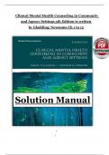 Solution Manual and Test Bank for Clinical Mental Health Counseling in Community and Agency Settings 5th Edition by Samuel T&period; Gladding