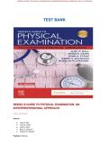 Seidel's Guide to Physical Examination An Interprofessional Approach 10th Edition by Jane W&period; Ball  ISBN&colon; 978032389564 Author certified Complete test bank &lpar;All Chapters are included&rpar; for users&period;