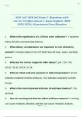 NUR 160&sol; NUR160 Exam 2 &vert; Questions with Correct Verified Answers &vert; Latest Update &lpar;NEW 2025&sol;2026&rpar; &vert;Guaranteed Pass&vert; Hondros