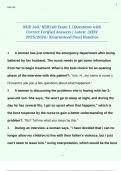 NUR 160&sol; NUR160 Exam 1 &vert; Questions with Correct Verified Answers &vert; Latest  &lpar;NEW 2025&sol;2026&rpar; &vert;Guaranteed Pass&vert; Hondros