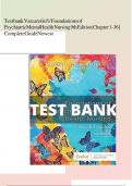 Test bank Varcarolis' Foundations of Psychiatric-Mental Health Nursing 9th Edition Test Bank Complete