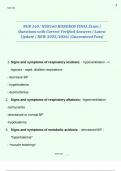 NUR 160&sol; NUR160 HONDROS FINAL Exam &vert; Questions with Correct Verified Answers &vert; Latest Update &lpar; NEW 2025&sol;2026&rpar; &vert;Guaranteed Pass&vert; 